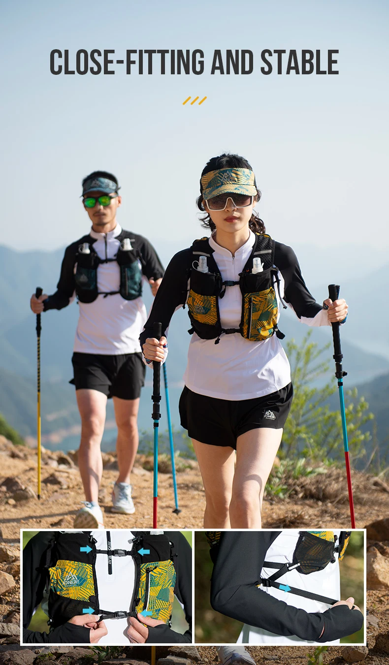 ROCKBROS 12L Trail Running zaino per l'idratazione ultraleggero Trekking arrampicata zaino da Trekking borsa da bicicletta borse da corsa per il sentiero sportivo