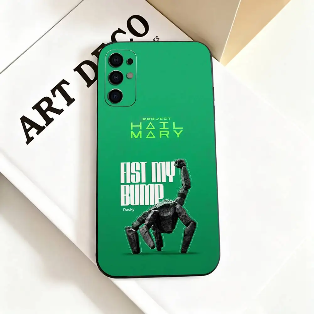 Black Silicone Soft Phone Case - Movie P-Project H-Hail Mary Edition