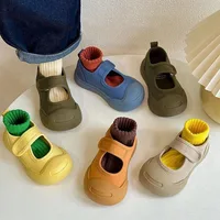 3-7Y Children's Shallow Mouth Canvas Shoes 2024 Spring Autumn Boys Girls' Skateboard Shoes Soft soled Kindergarten Indoor Shoes 1