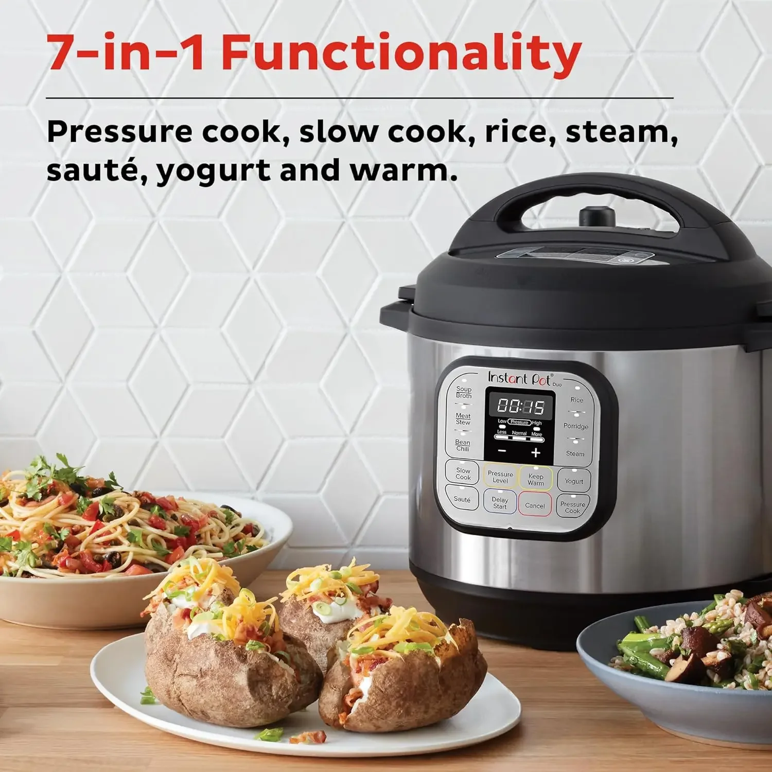 Instant Pot Duo 7 in 1 Mini Electric Pressure Cooker Slow Cooker