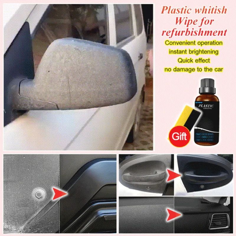 Dashboard Refresher Automotive Plastic Refinishing Polish Dustproof Panel Wax Leather Refresher