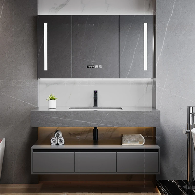 Armadio Lavello Unità Mobiletto Del Bagno Accessori Vanità Mobile Da Bagno Moderno Display Badezimmer Schrank Mobili Per La Casa Yq50Bc