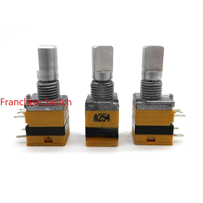 

5PCS Type 09 9MM Precision Volume Potentiometer RA0902PN Single Band Press Switch B25K15 Half Shaft.