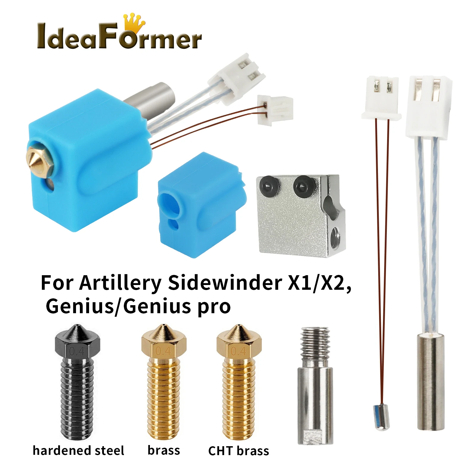 Ideaferer Per Artiglieria Sidewinder X1/X2 Genius Print Head Hotend Kit Accessori Per Stampanti 3D