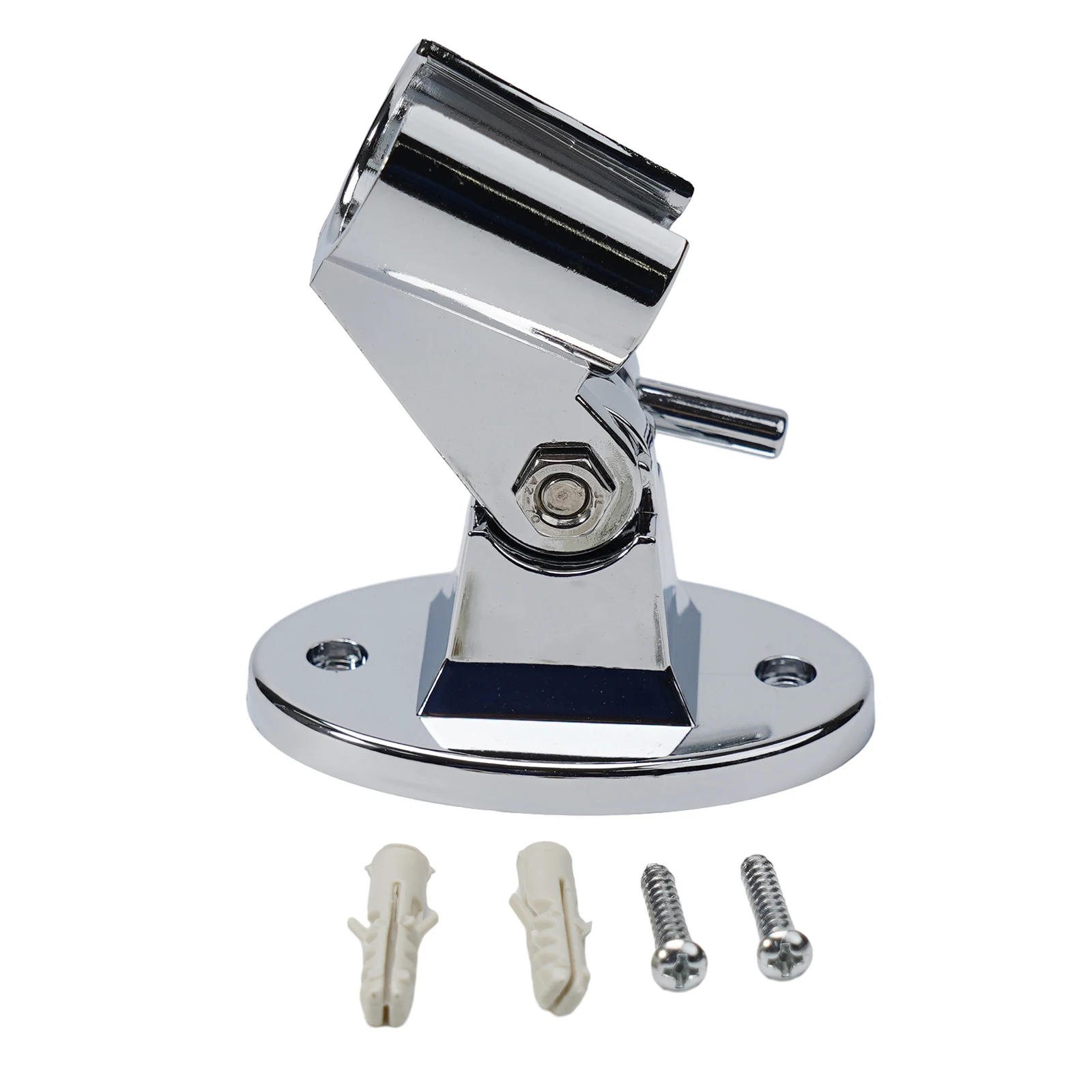 Durable High Quality Shower Bracket Shower Holder 7*5CM ABS Adjustable The Adjustable Function Wall Mount Design Chrome Finish