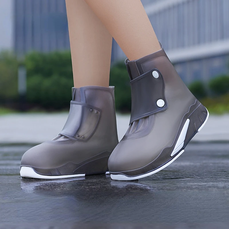Women Men Silicone Shoes Cover Unisex Reusable Waterproof Shoes Covers Non-slip Rain Water Boots