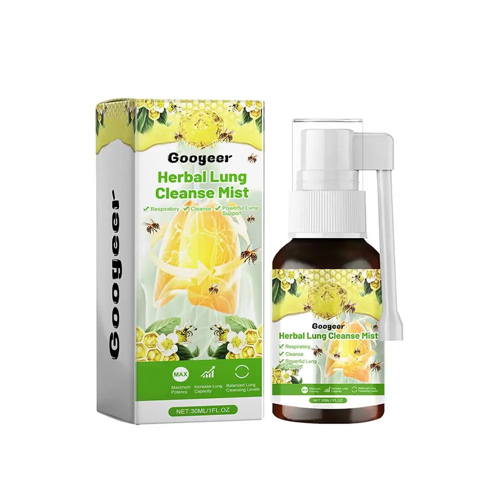Herbal Lung Cleanse Spray Mist Lung Support Throat Smoking Clean Spray Sore Inflammation Herbal Health Care 2PCS 30ml