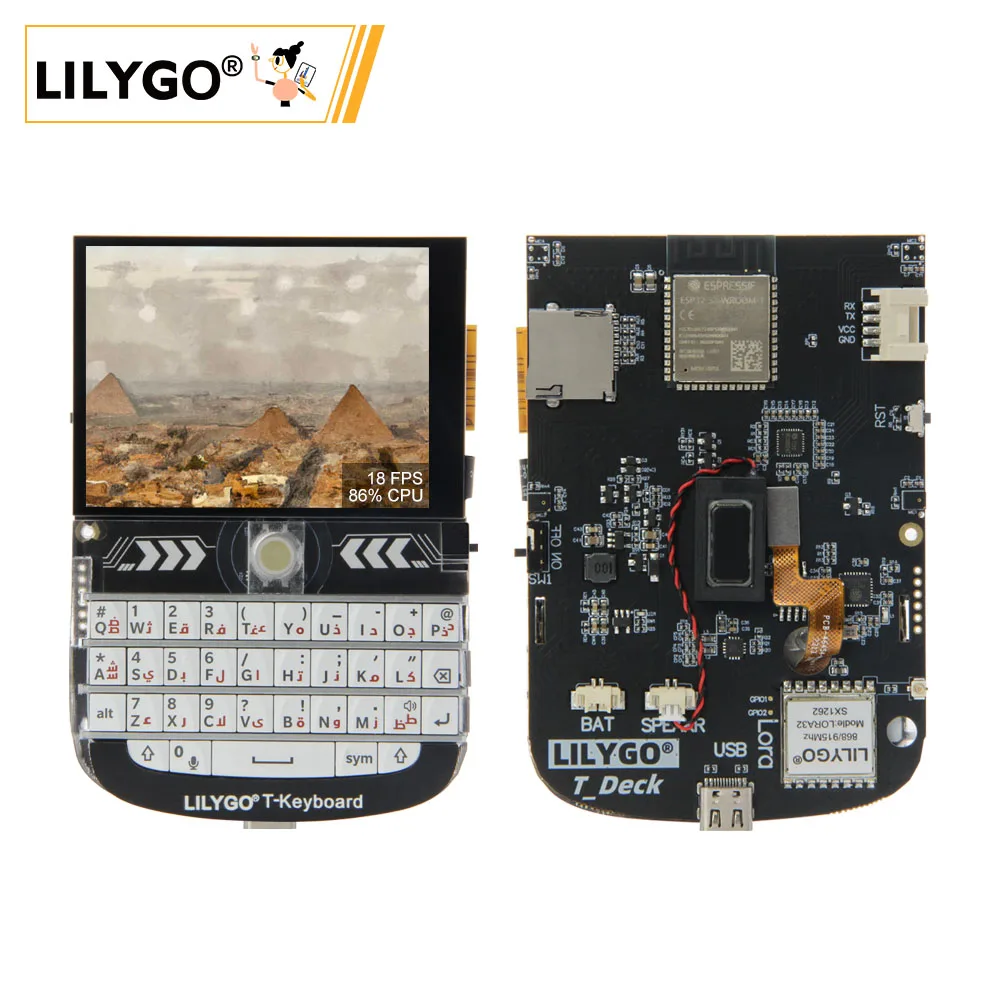 Liligo T Deck Esp32 S3 Lora Microcontroller Programmer 2 8 Zollpinout