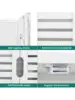 Over The Toilet Storage Bamboo Over-The-Toilet Cabinet with Shelf and Waterproof Feet Pad Space Saver Storage Rack for B 6