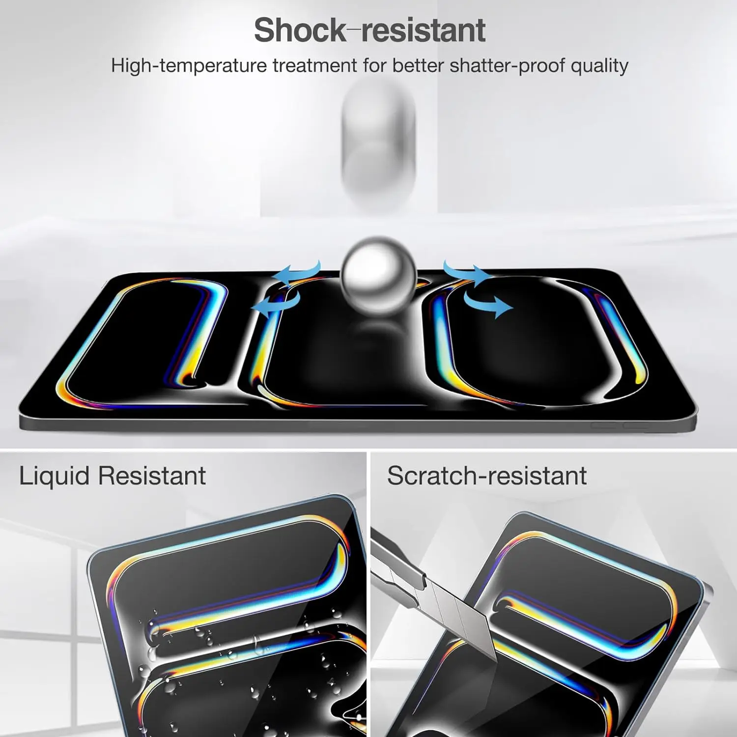 Tempered Glass For iPad Pro 11 13 inch / Air 13 11-inch 2024 Screen Protector For iPad Pro 11 12.9 Air 4 5 6 New Tempered glass 5