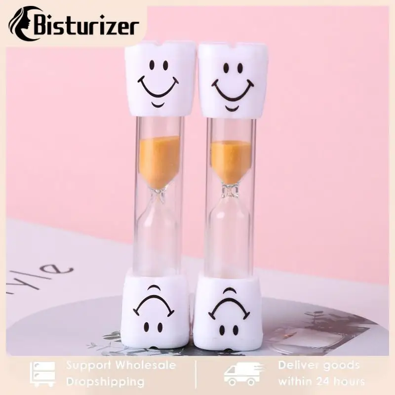 

Smiling Face Hourglass Sand Clock For Cooking Brushing Teeth 2-3 Minute Sands Timer Sandy Brushing-Teeth Sandglass Ornament