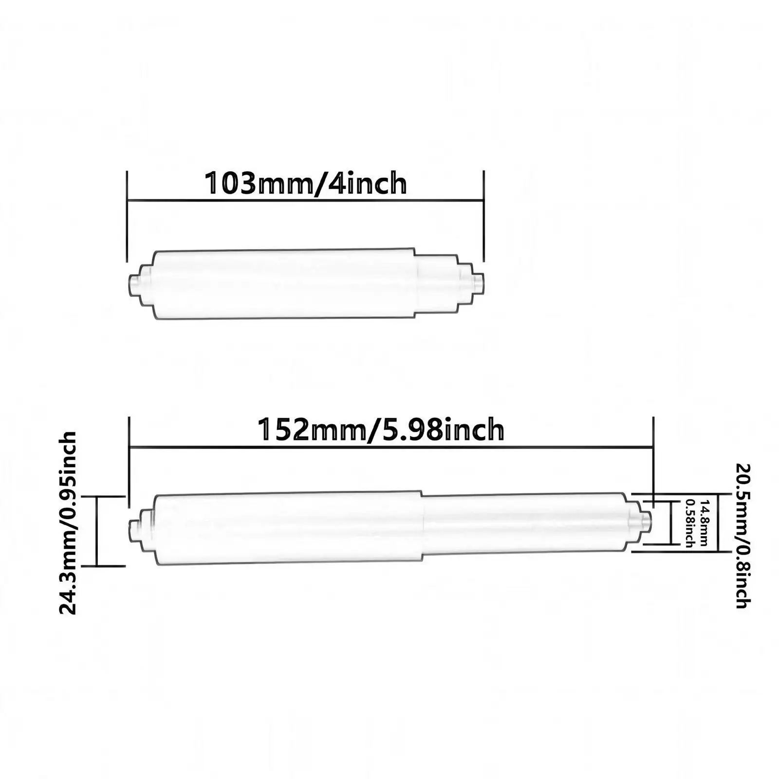 4Pcs Toilet Paper Holder Spring Rods,Adjustable Easy Installation Sturdy Utility Toilet Paper Roller Spindle 4Pcs Toilet Paper Holder Spring Rods,Adjustable Easy Installation Sturdy Utility Toilet Paper Roller Spindle