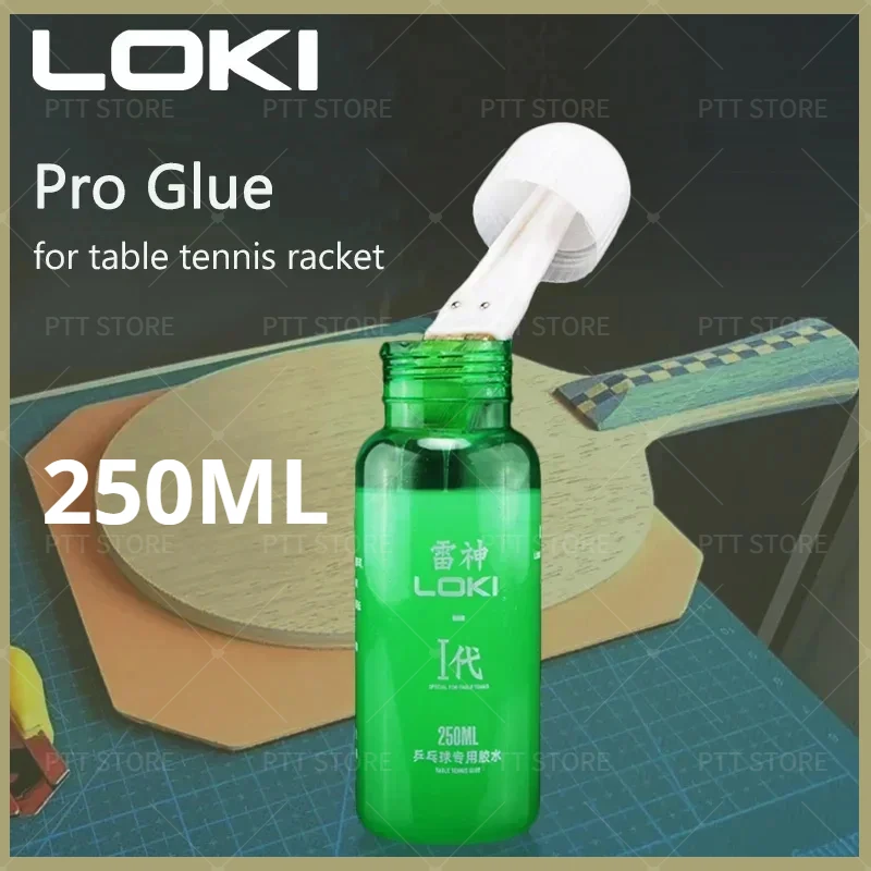 Table Tennis Glue 250ml with Brush Organic Ping Pong Rubber Adhesive Booster