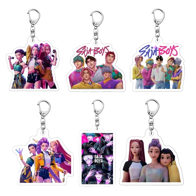 Portachiavi Dem0n Hunters - Set Da 3 Pezzi, Mini Bamboline, Per Fan Di K-Pop E Anime