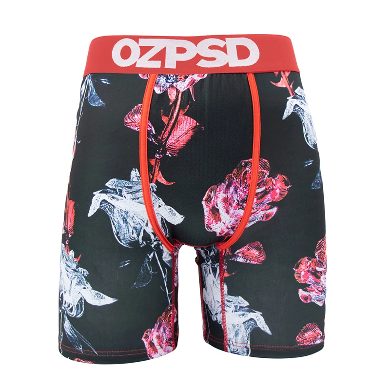 

OZPSD Sexy Seamless Men's Boxershorts Panties Men Underwear Plus Size Mens Underpants Soft Breathable Print Man Trunks Underwear