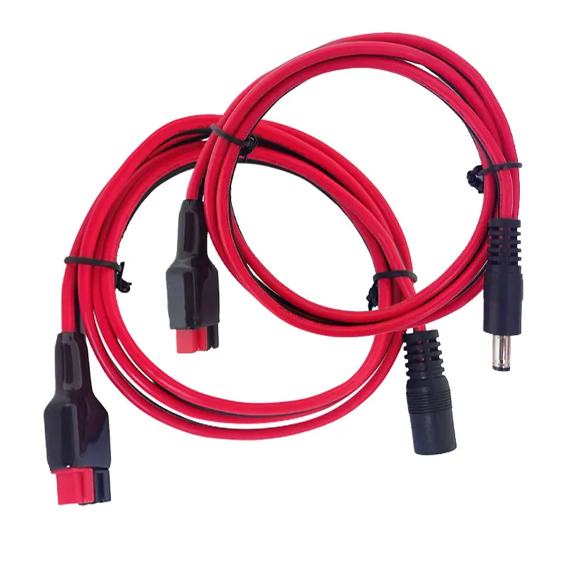 앤더슨-DC5521 커넥터, 에너지 저장 배터리 연결 케이블, 14AWG 배터리 전원 공급 장치, 1m 케이블, 45A 앤더슨-DC5MM
