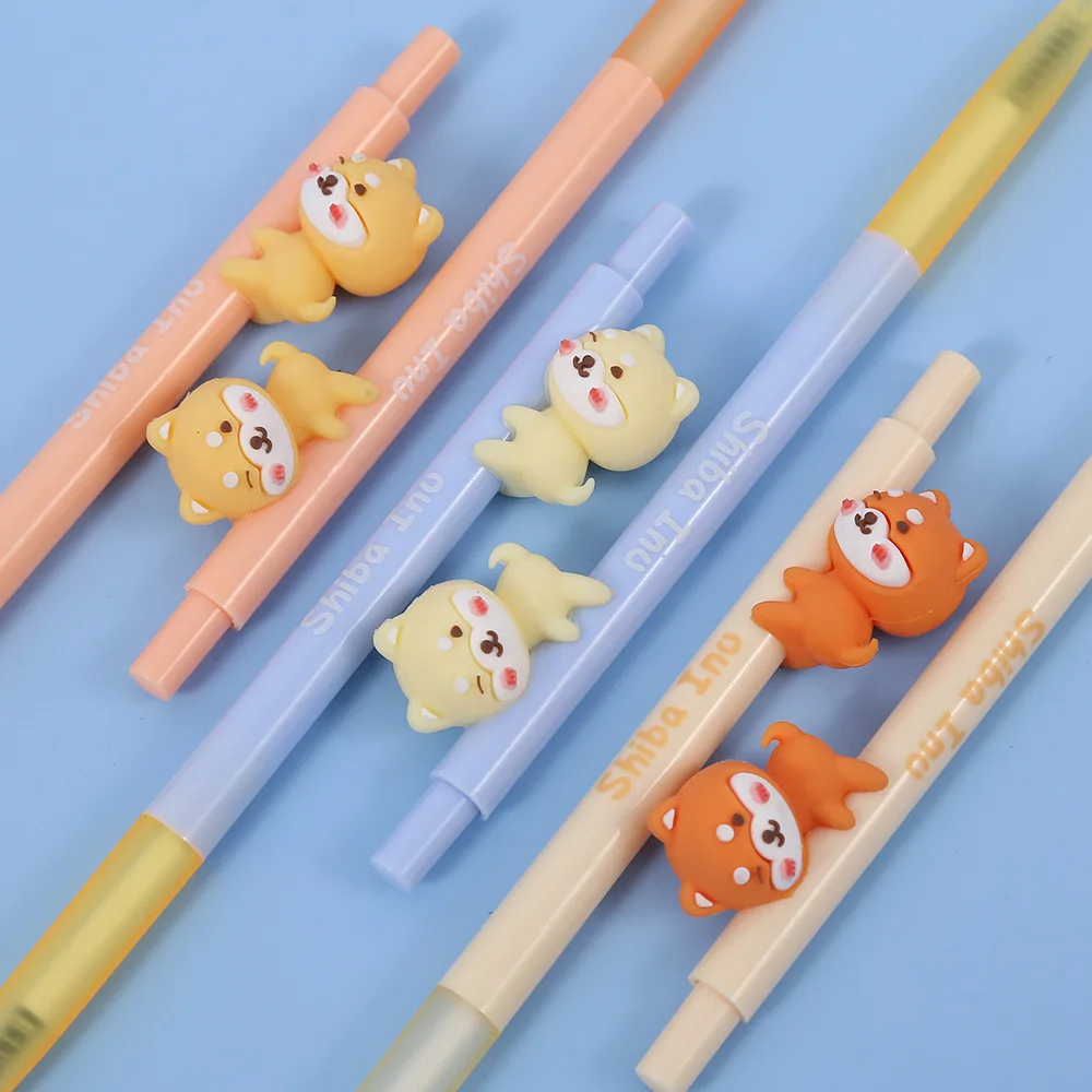 3 pcs/pack 0.5mm Cute Shiba Mechanical Pencil Kawaii Pencil School Stationery Supplies Gift Cartoon Students Prize 2