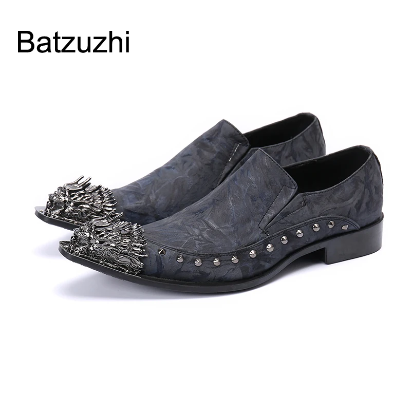 

Роскошные мужские туфли Batzuzhi, Кожаные классические туфли ручной работы, мужские деловые кожаные туфли