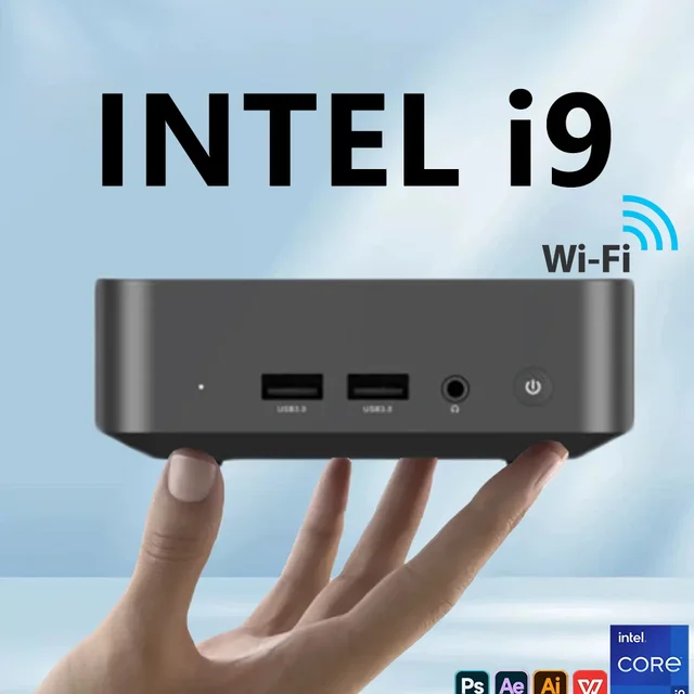 NOUVEAU MINI PC Windows 11 Intel Core i9 10980HK/intel N150 16 Go de RAM 1 To SSD WIFI 6 BT5.2 4K HD Mini PC de jeu, bureau et étude 1