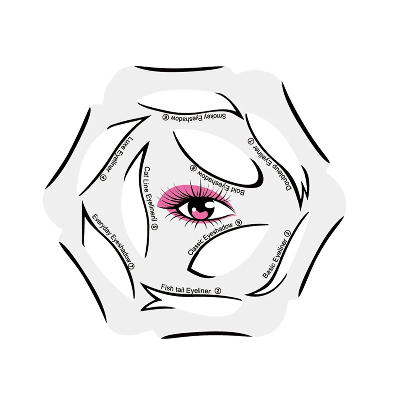 Multifunctional Eyeliner Eyeshadow Stencil Eye Makeup Template Transparent Eyeliner Card Makeup Tool eyeliner stencil tool,makeup tools,eye makeup tools