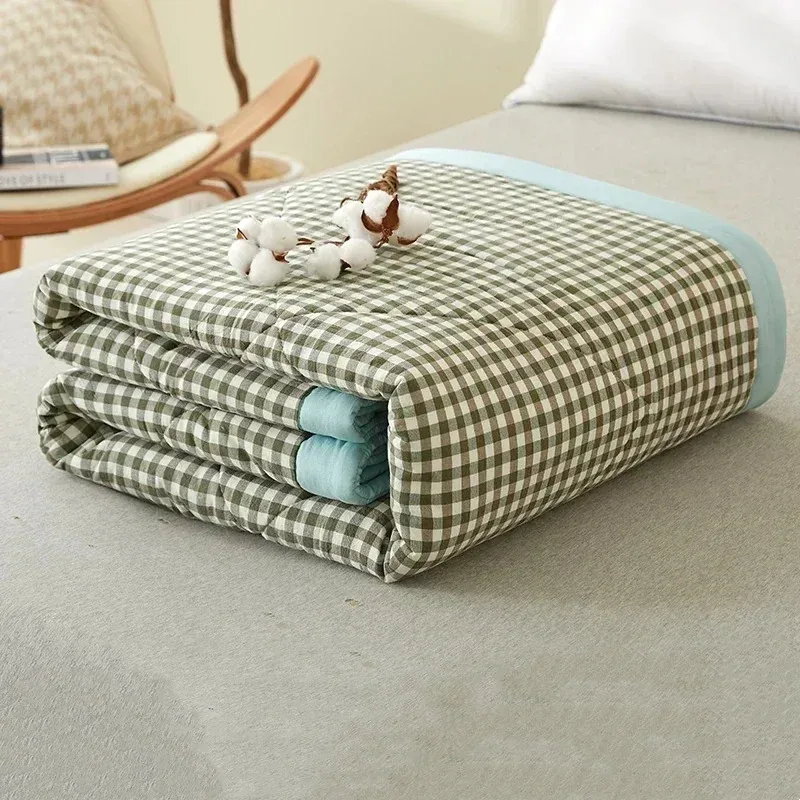 

Cool Summer Quilt Soft Washed Microfiber Duvets Insert Breathable Air Conditioning Comforters Home Office Nap Blanket Bedspread