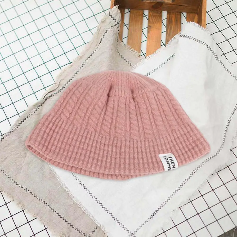 

Sunproof Winter Hat Soft Knit Women's Winter Bucket Hat with High Elasticity for Outdoor Sun Protection Warm Stylish for Cold