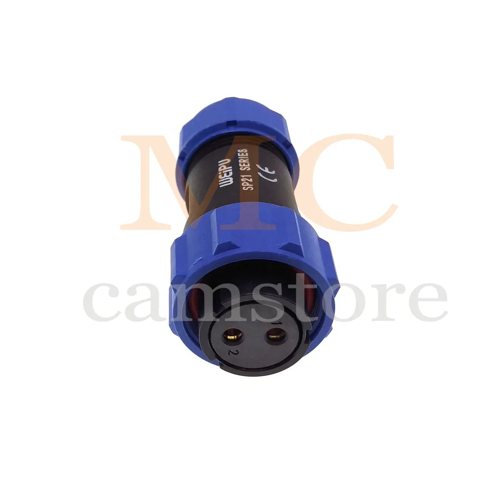 2pin Female Plug for Bluetti Input WEIPU SP2110/S2 2 Pin Waterproof Aviation Connector Power Bank Charger Plug Adapter Plug Adapter Power Plug Connector