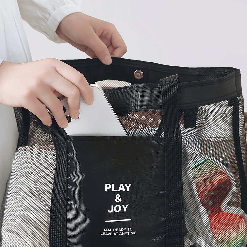 Multi functional Bento Bag Waterproof Swimming Bag Travel Storage Beach Insulated Double-layer Picnic Ice Bag