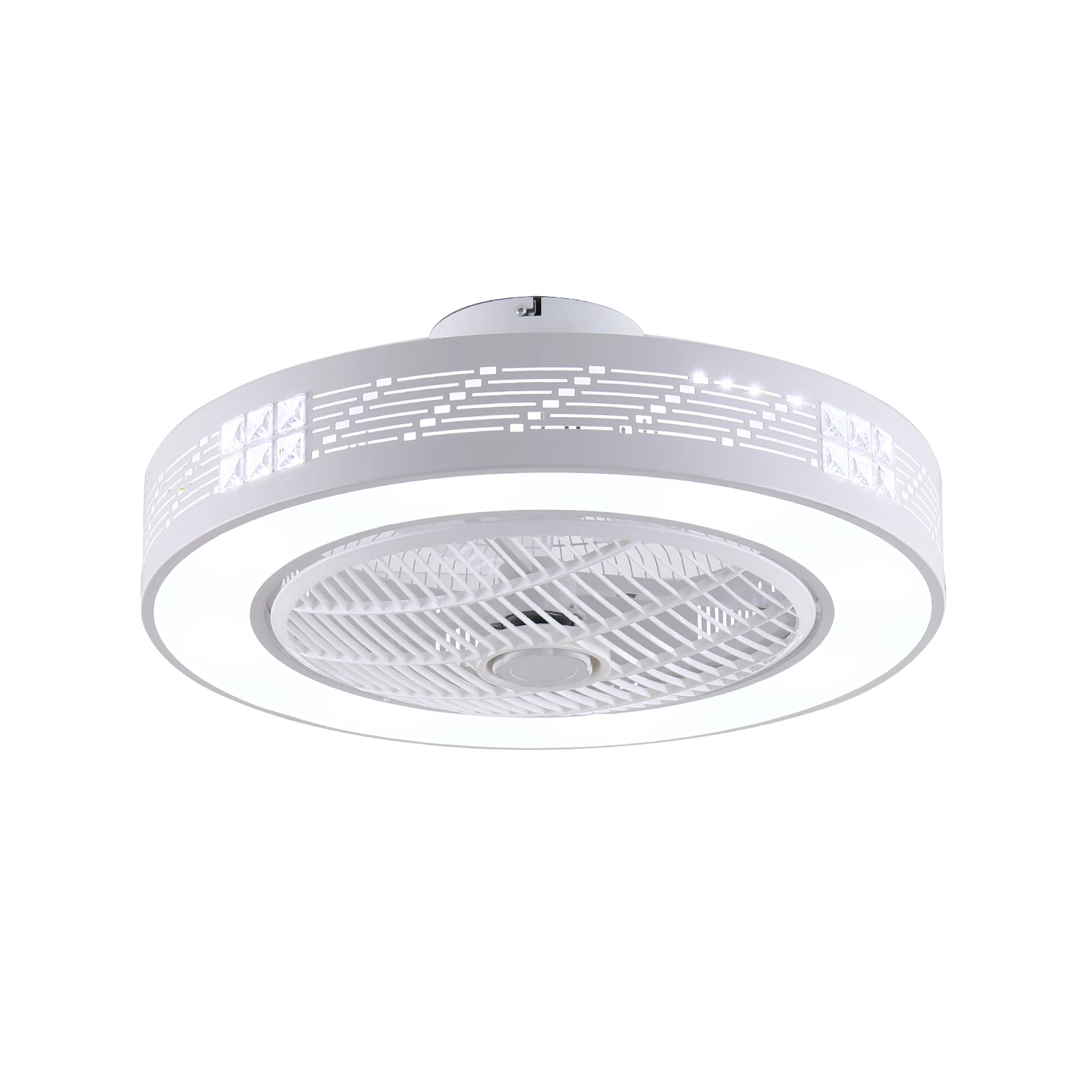 

Modern Ceiling Fan With Light Dimmable LED 22" Remote Chandelier Home Decor Bedroom Living Room Lamp Sealing Fan
