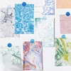 Yoofun 30pcs/pack Aesthetic Abstract Material Papers Gradient Ramp Paper Memo Pads Wall Decor Paper Notes Journal Background DIY 3