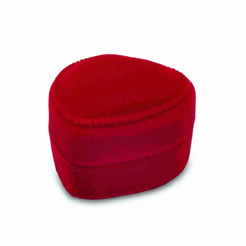 

517F Red Heart Shape Single Ring Box Pendant Box Earring Case Ring Necklace Organizer Jewelry Gift Storage for Wedding
