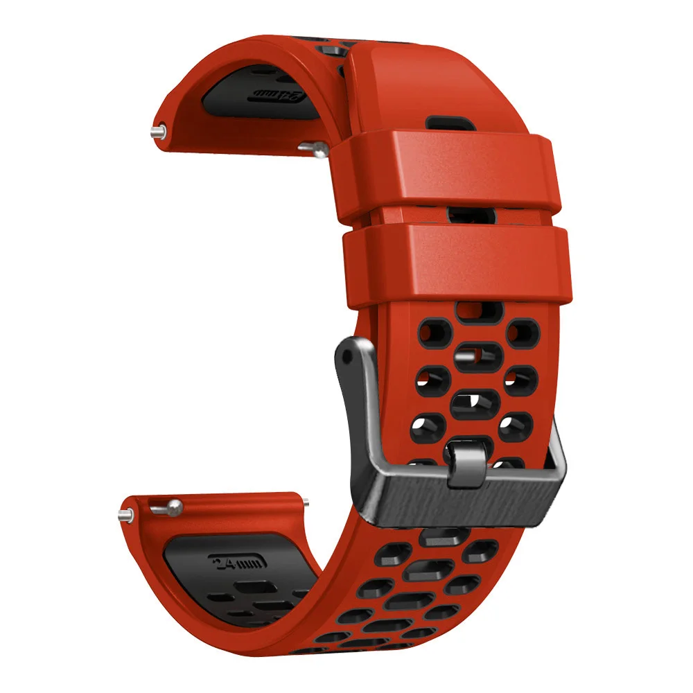 Enhanced Silicone Watch Band - 24mm Premium Wrist Strap Bracelet