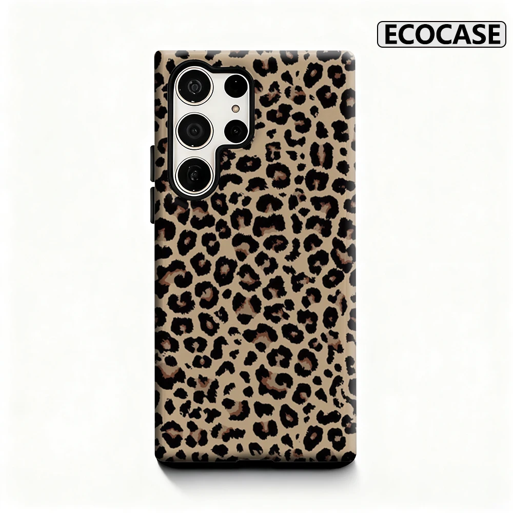 Timeless Leopard Print Glossy Double-layer Phone Case