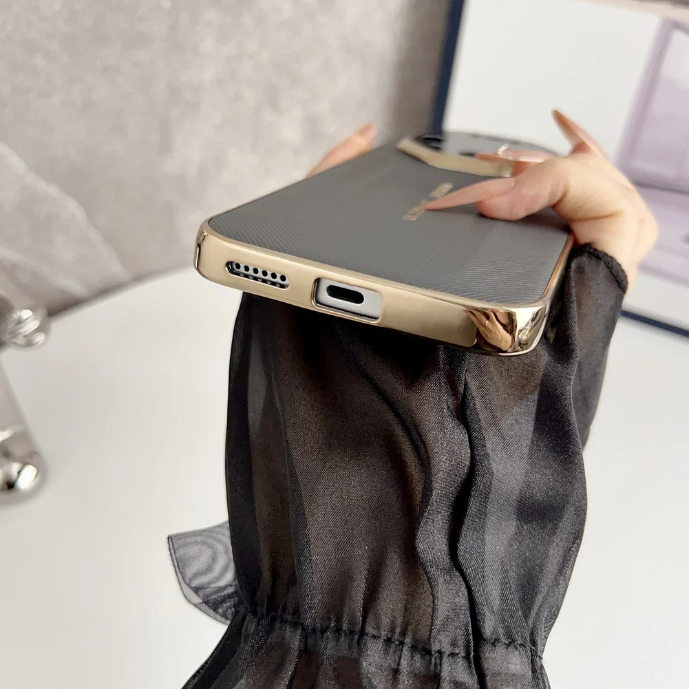 Gold-Plated Leather Frame Business Style Case