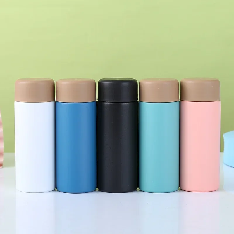 Small Thermos Cup Mini Travel Drink Mug Coffee Cup Stainless Steel Vacuum  Flask