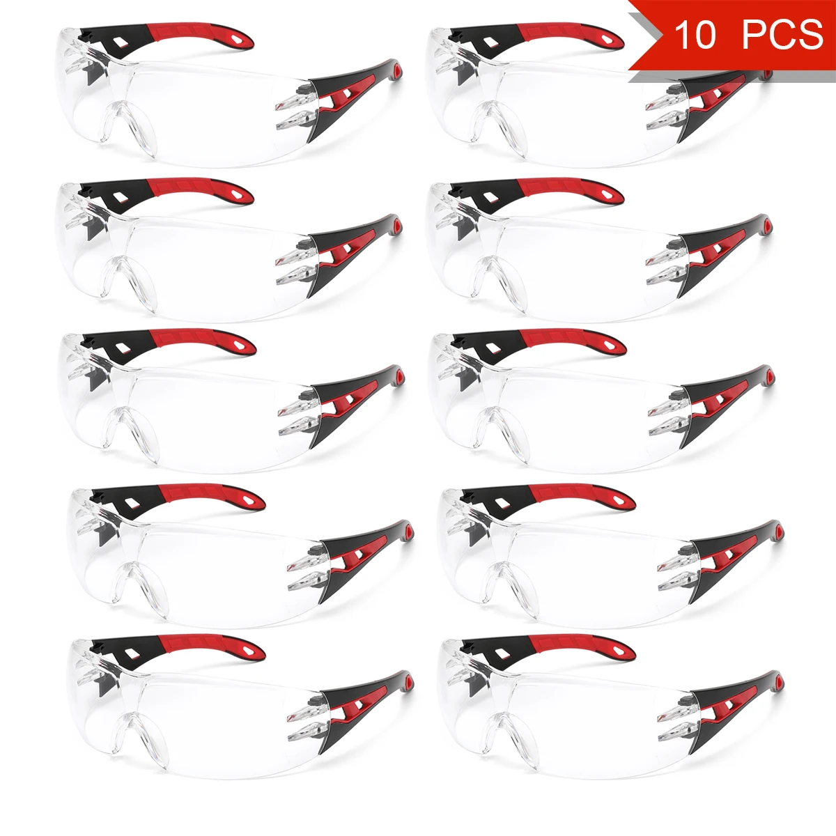 Lunettes de sécurité anti-poussière anti-buée lot 2/10 pièces