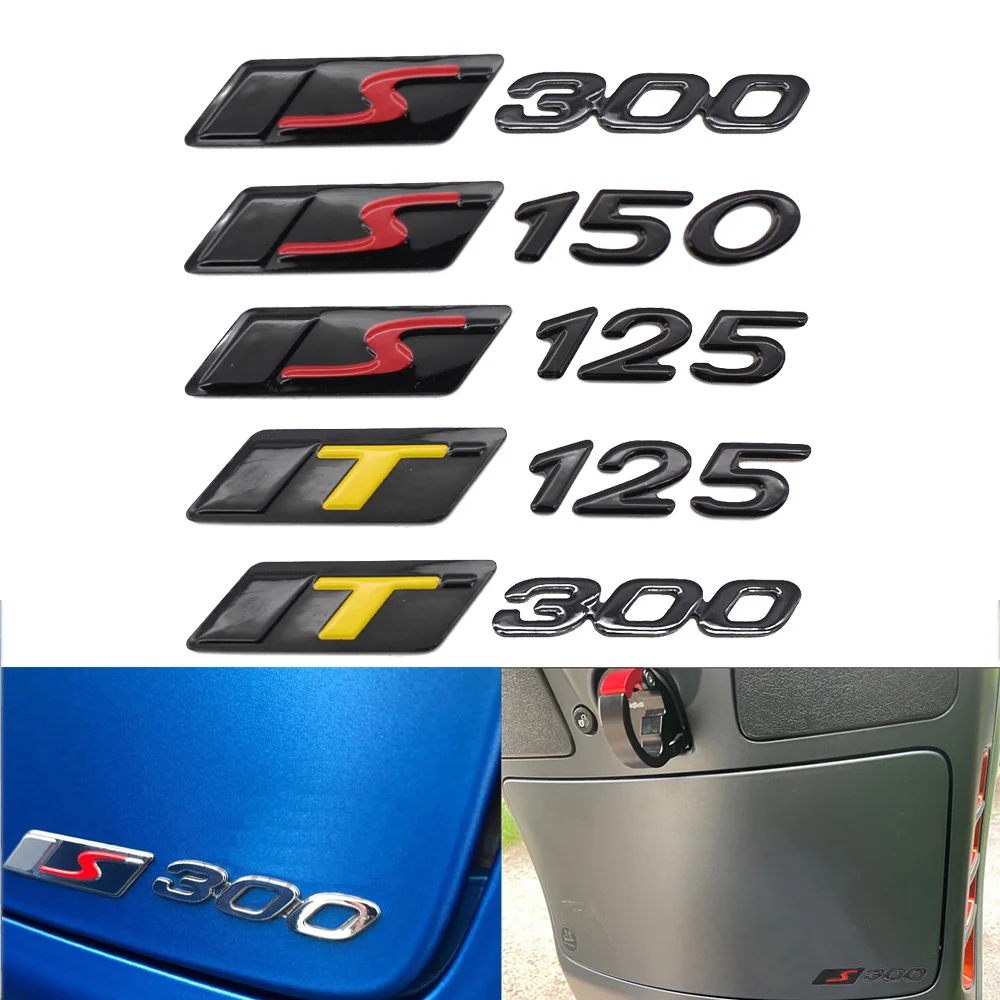 Pokhaomin Motorrad-Aufkleber, 3 m, Verkleidungsaufkleber, Kunststoff, dekoratives 3D-Logo für Vespa GTS Super 250 300 Sprint Spring LX LXV – Detail 1