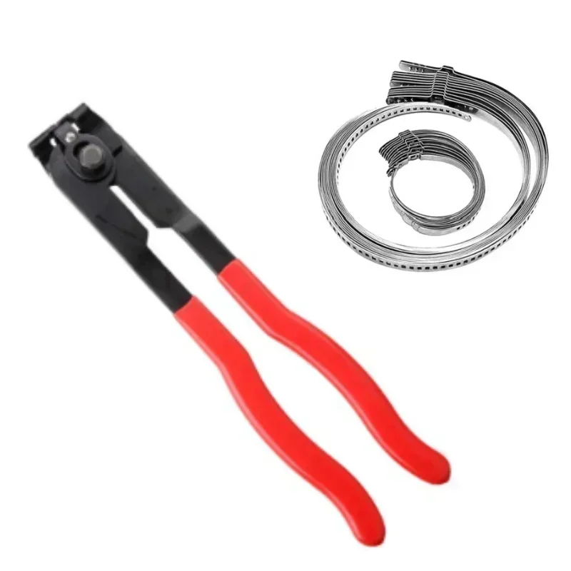 10/20pcs Auto ATV Adjustable AXLE CV Joint Boot Crimp Clamps with Pliers Tool Crimp-Ear Type Extension Car Tools
