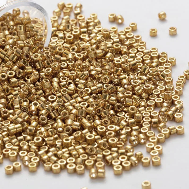 10 g/Röhre 1,3 x 1,6 mm generische japanische metallische Glasperlen 11/0 lose Spacer-Rocailles für Schmuckherstellung DIY Nähen – Detail 18