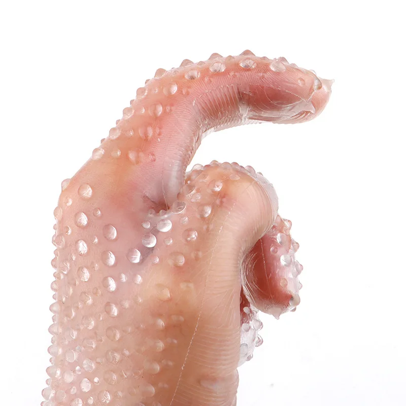 Masturbation Soft Gloves Spike Spots Gloves For Unisex Finger Sex Toys For Couples Male Masturbator Erotic_voghion.com