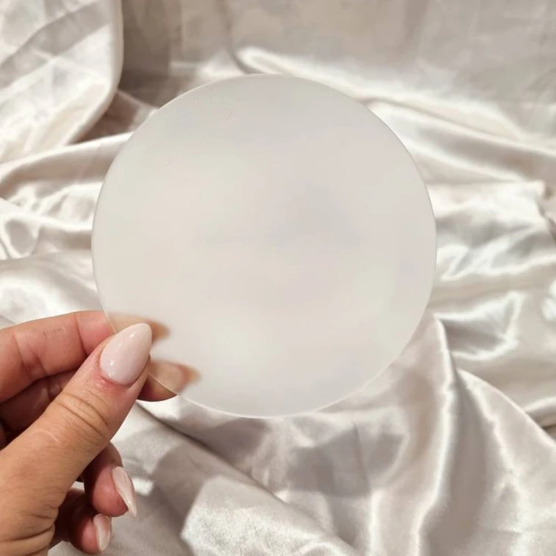 Blank Frosted Acrylic Round Wedding Place Card w/h Hole Circle Sheet for Gift Tag DIY Craft Art Painting Keychain Party Decor