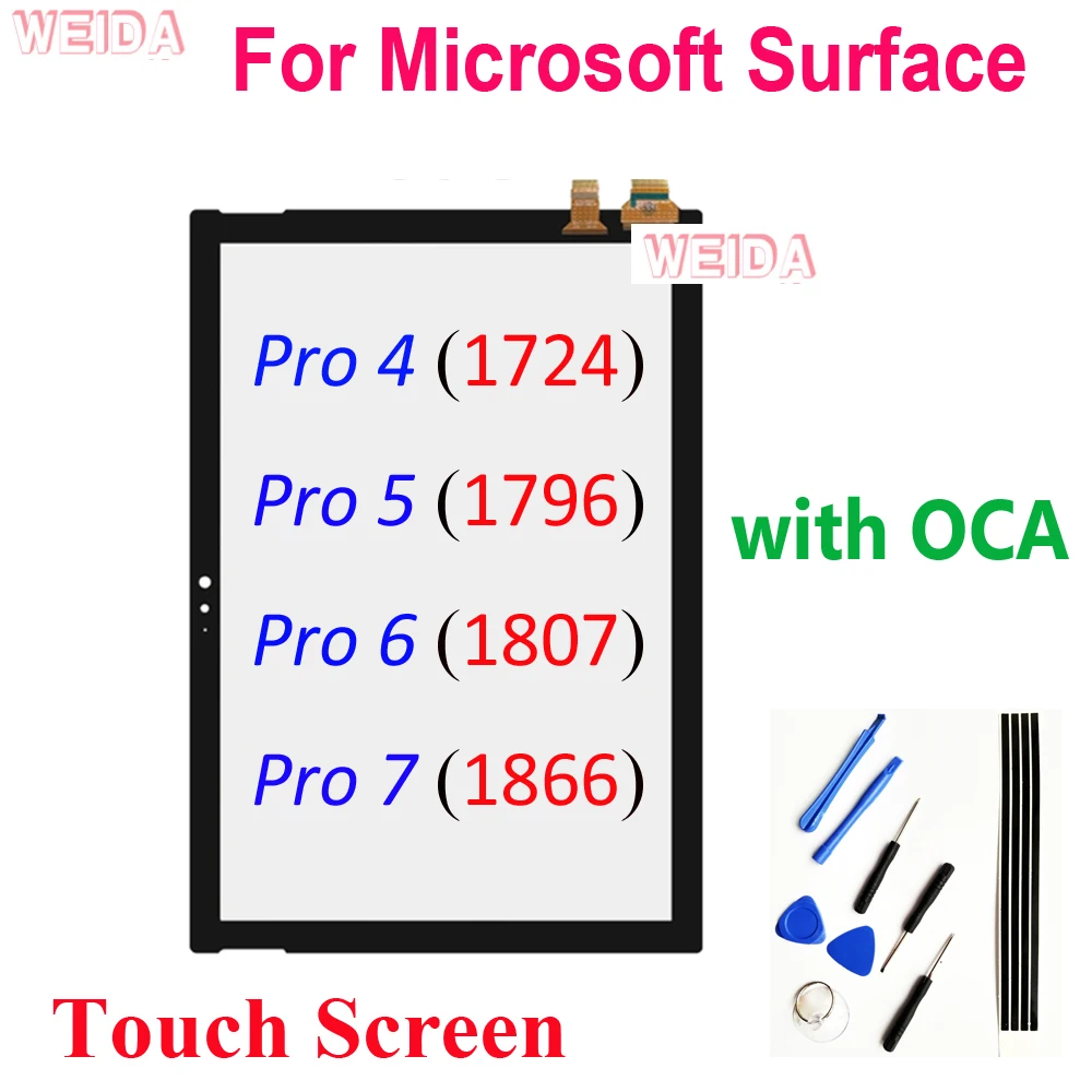 Substitui o do vidro do digitalizador do tela t ctil com oca microsoft