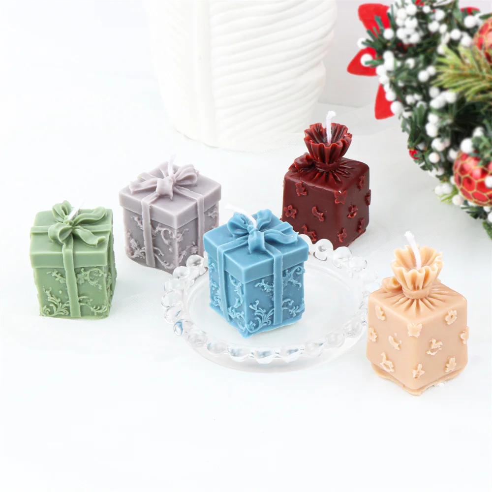 Description Picture 4 of item3D Reusable Gift Box Silicone Mold DIY Scented Candle Present Boxes Candles Mold Soap Resin Mould Christmas Decor