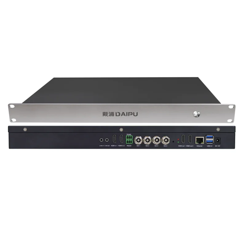 DAIPU Multi-functional Live Recording and Broadcasting Integrated Machine Live Streaming Broadcast HDMI 3G-SDI 6 Channel