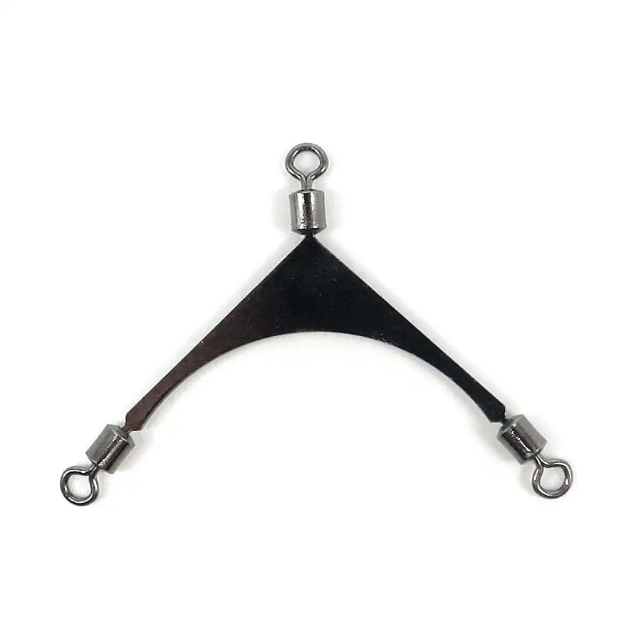 Minfishing 25 PCS/Lot 3 Ways Fishing Swivels Swivel Snap Line Splitter