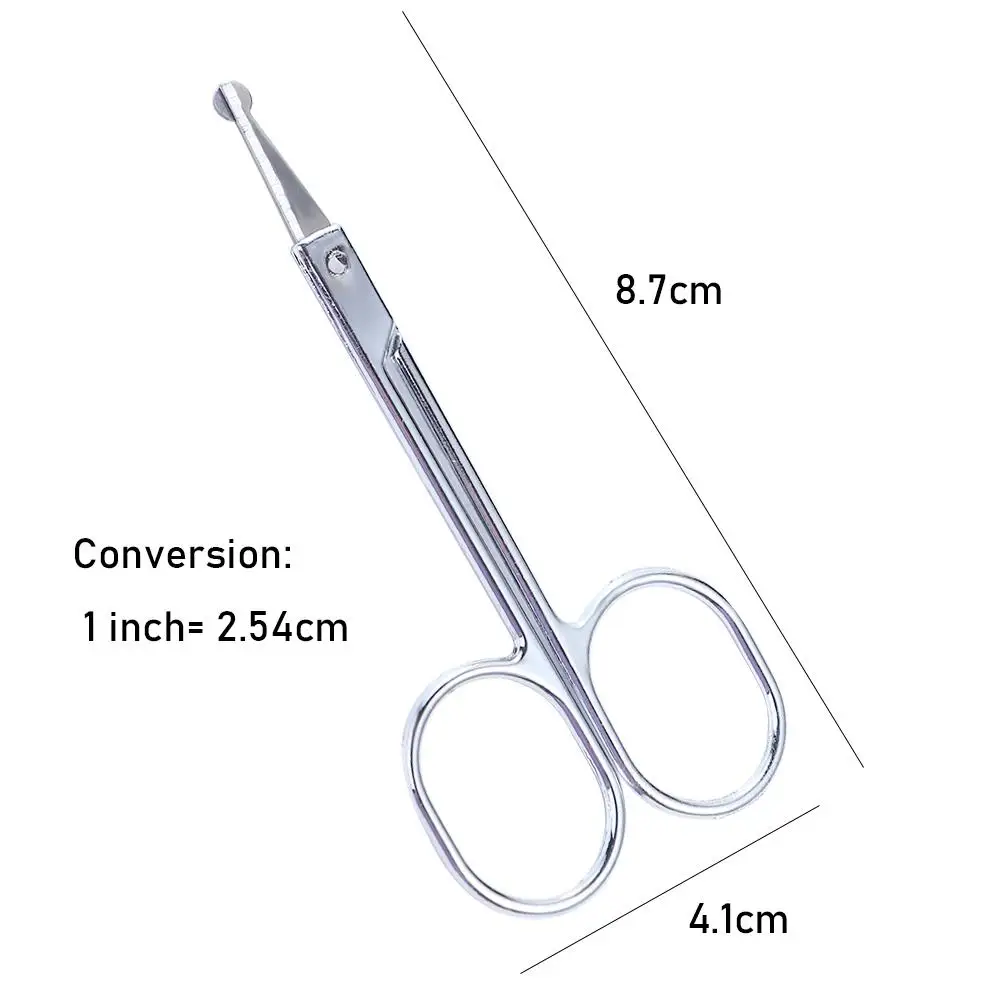Hot Curved Nail Trimmer Tool Ear Facial Trimmers Stainless Steel Beauty Tool Nose Hair Scissors 2