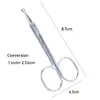 Hot Curved Nail Trimmer Tool Ear Facial Trimmers Stainless Steel Beauty Tool Nose Hair Scissors 2