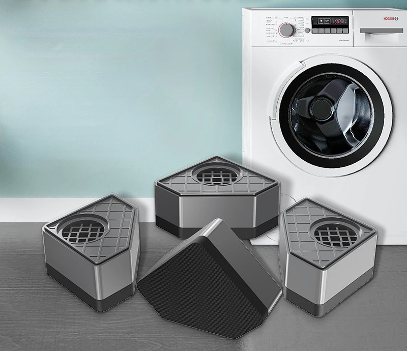 

Washing Machine Foot Cushion Shelf Base Skid resistant, Shock proof and Moisture proof Haier's Roller Shock Absorbing Wave Wheel