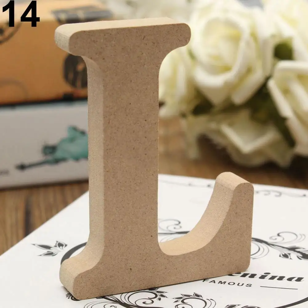 Wooden Letters A-Z Alphabet Decorations 1pc wooden letter decor