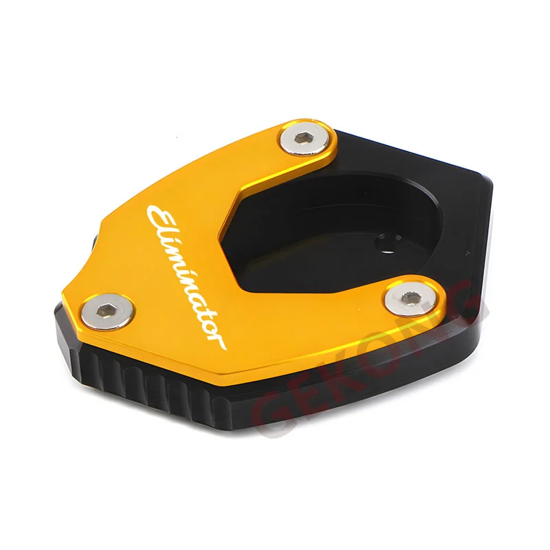 For Kawasaki Eliminator 500 Eliminator500 Motorcycle Accessories CNC Kickstand Foot Enlarger Side Stand Extension Pad motorcycle kickstand extender motorcycle kickstand pad motorcycle kickstand
